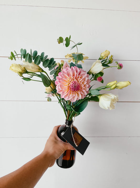 Amber Bud Jar